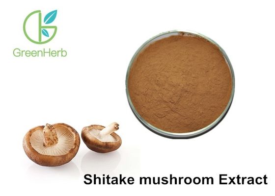 Pó natural puro do extrato do cogumelo de Shiitake dos polisacáridos do cogumelo de 30%